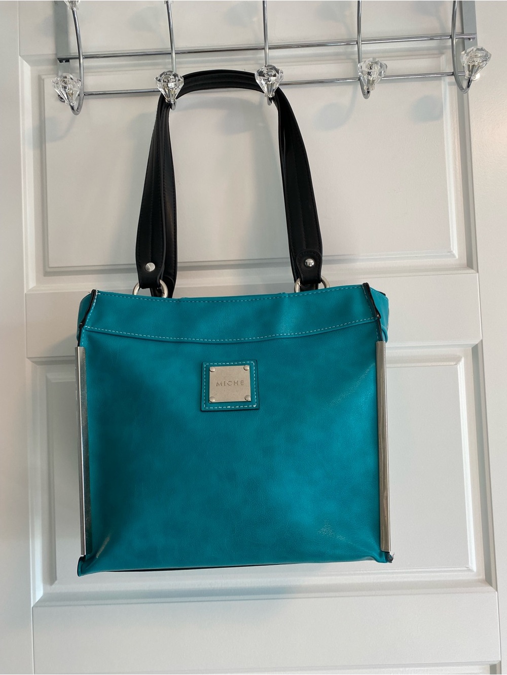 Miche Teal Shoulder Bag with Black Straps